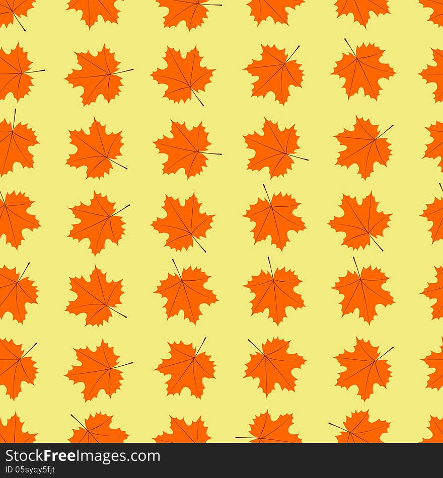 Maple Leaves Seamless Pattern