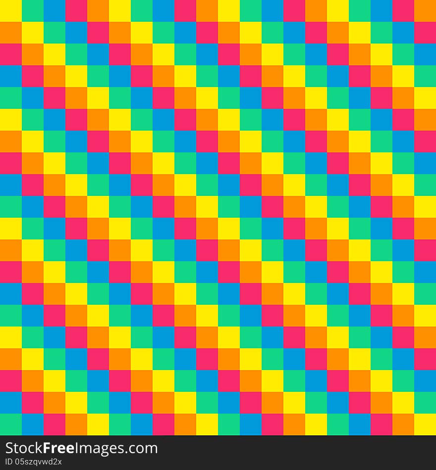 8-bit Seamless Diagonal Rainbow Background Tile