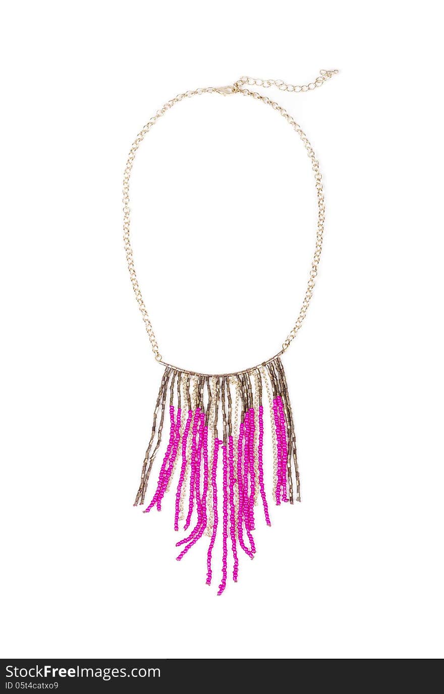 Pink Bead Necklace