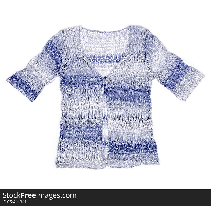 Short Sleeve Crochet Sweater