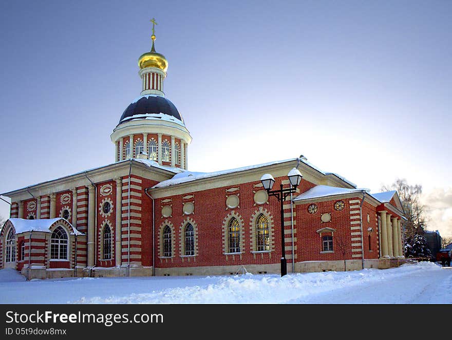 Winter one-domed Church of the Nativity, built in 1804. Winter one-domed Church of the Nativity, built in 1804