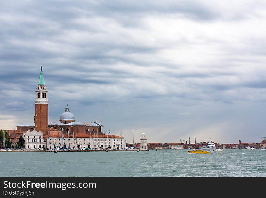 San Giorgio Maggiore monastery, Venice, Italy. San Giorgio Maggiore monastery, Venice, Italy