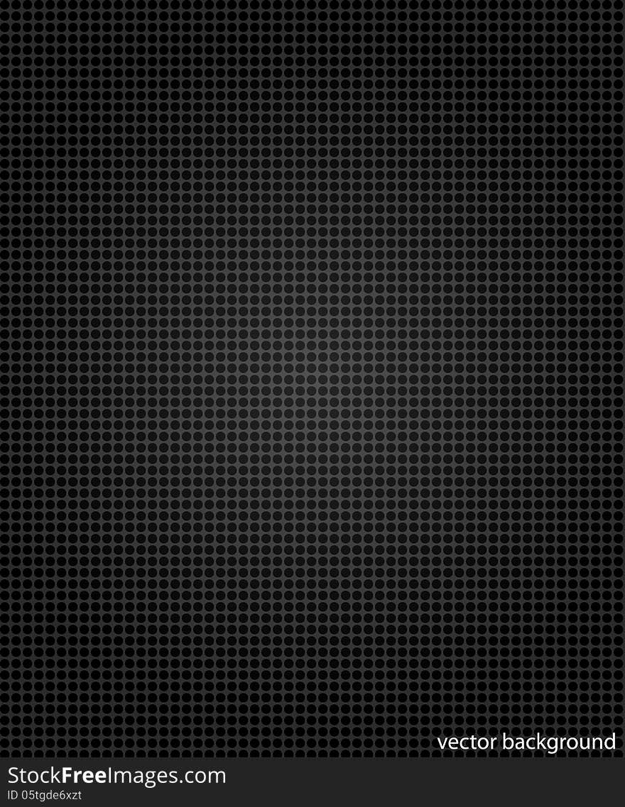 Vector dark background with black circles pattern.