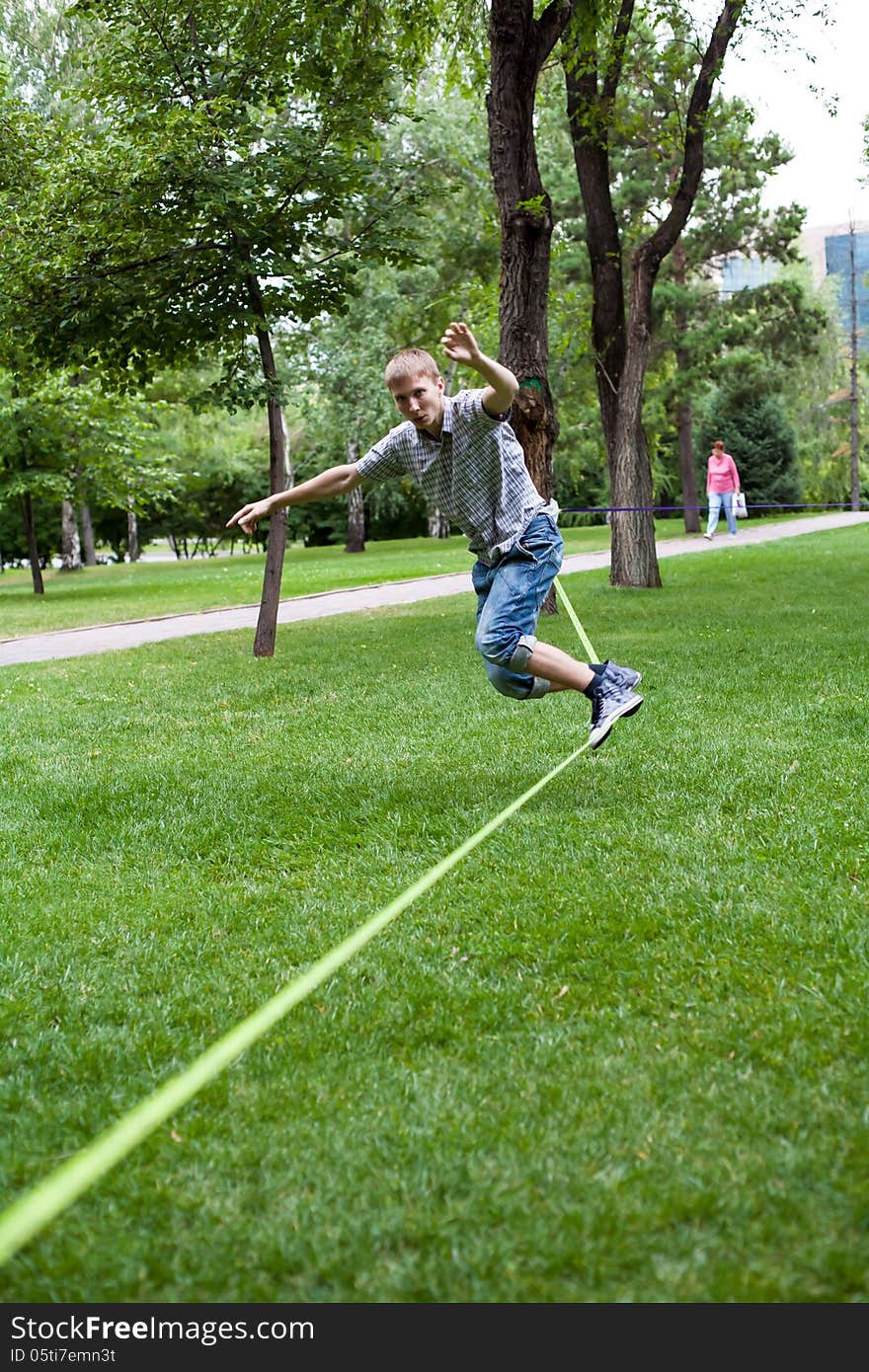 Man in the slackline 2