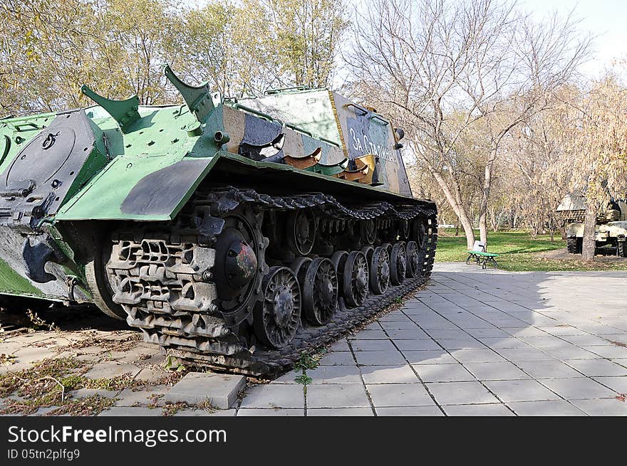 Soviet heavy self-propelled gun model 1943, ISU152. Soviet heavy self-propelled gun model 1943, ISU152