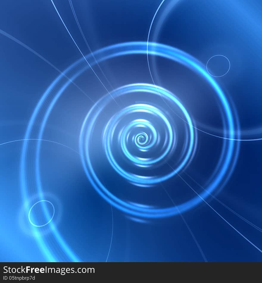 Abstract digital spiral background