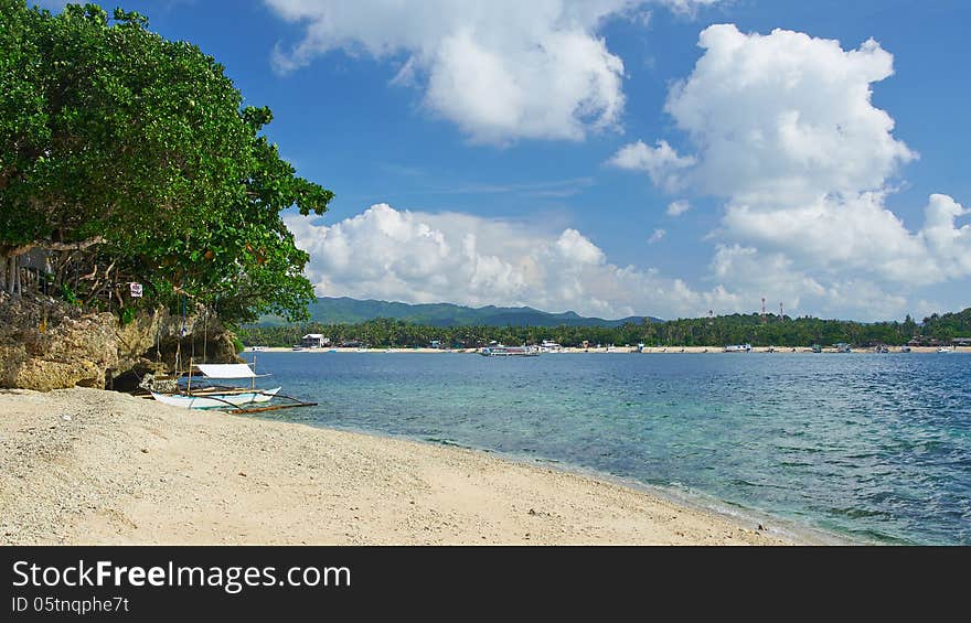 The beach in Boracay island