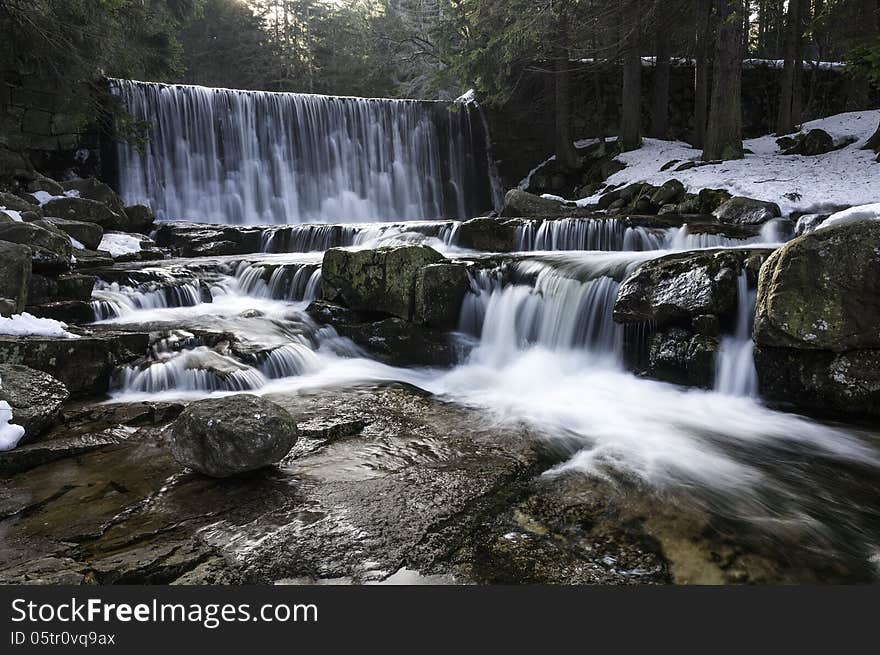 Wild waterfall