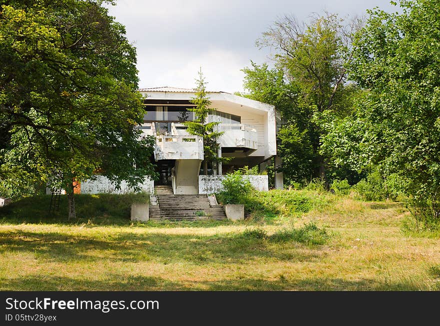 Building in forest