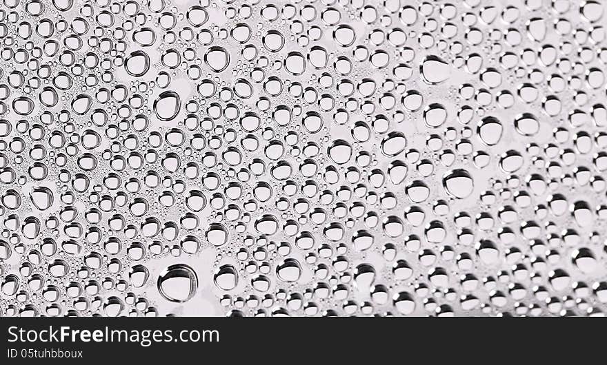 Bubble of water on the white background. See my other works in portfolio.