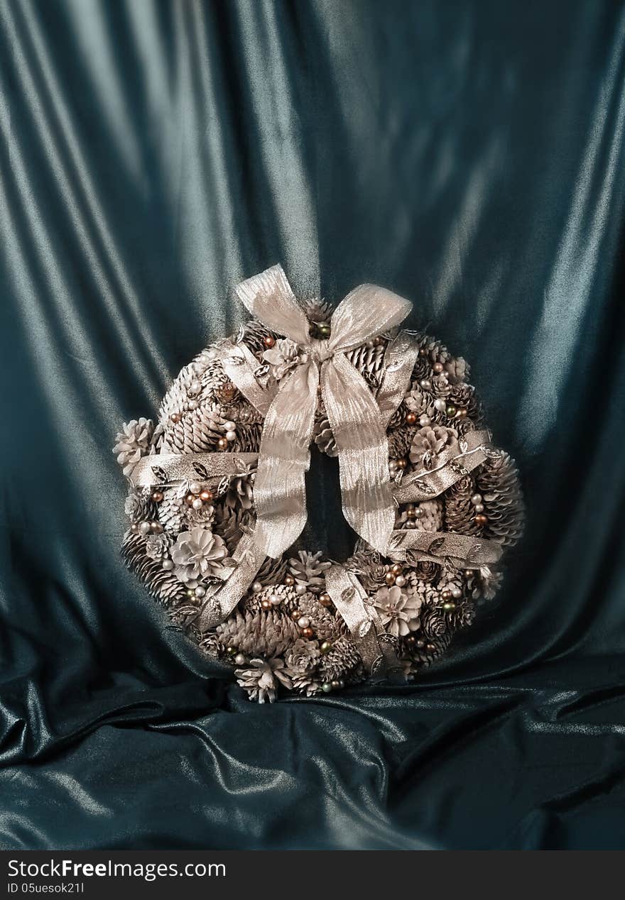 Christmas luxury wreath vintage style