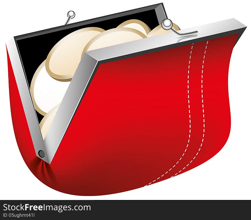 Wallet vector illustration eps 10 abstract form