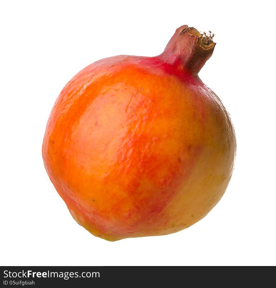 Pomegranate isolated on white background