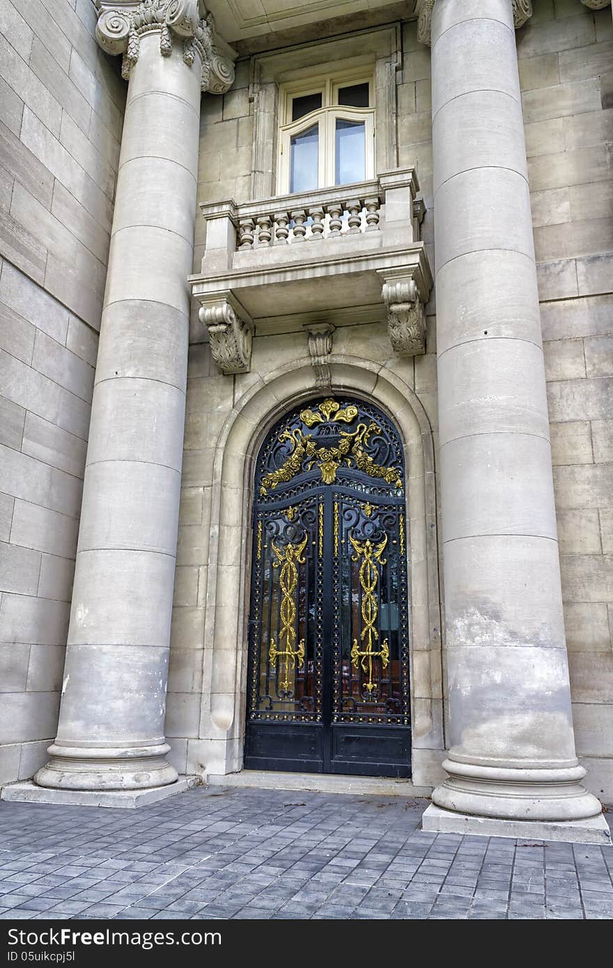 Entrance to the chateau Dufresne in Montreal. Entrance to the chateau Dufresne in Montreal