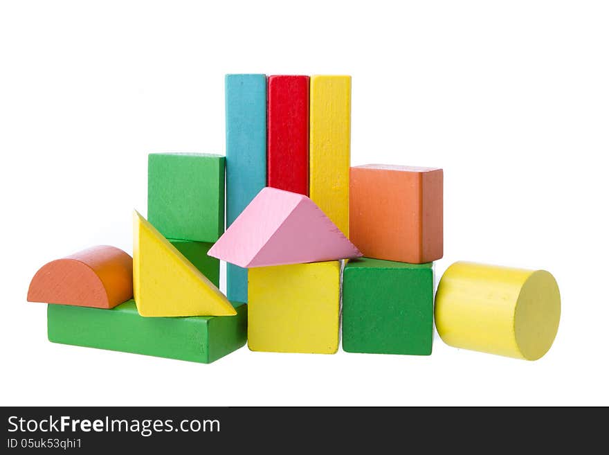 Wooden building blocks