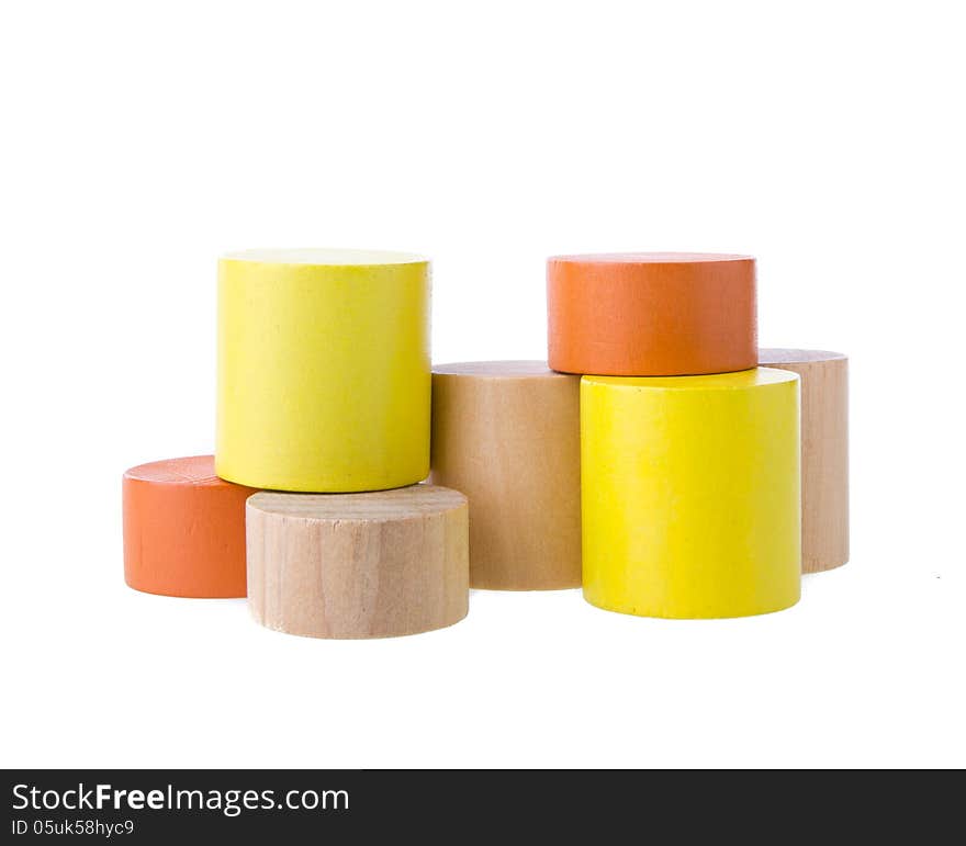 Wooden building blocks