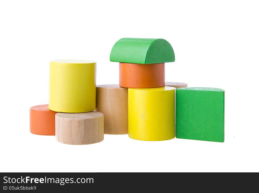 Wooden building blocks