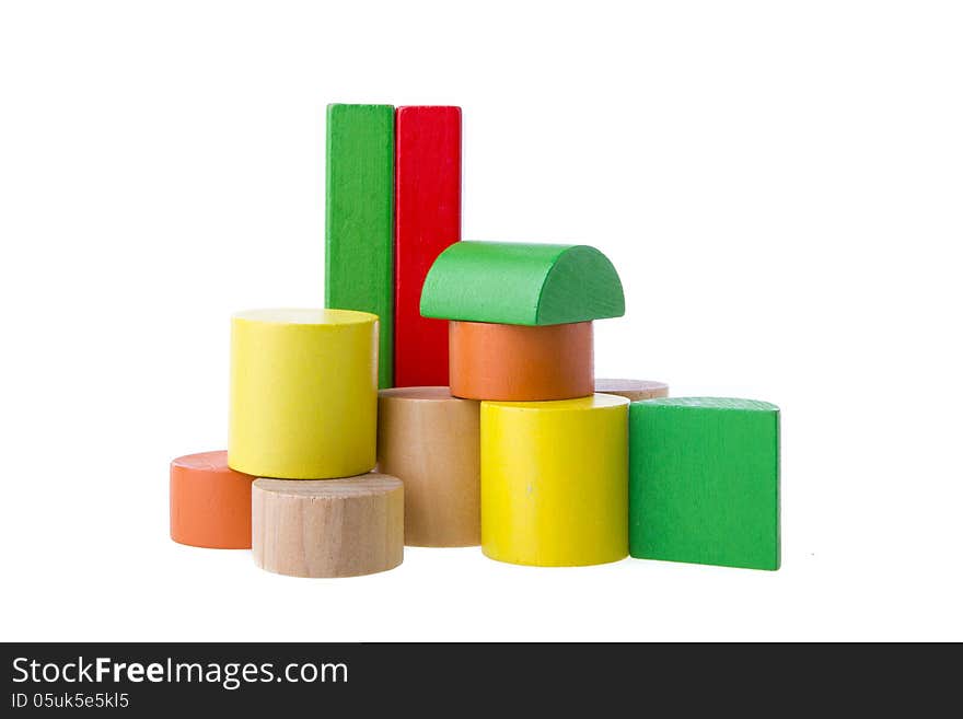 Wooden building blocks