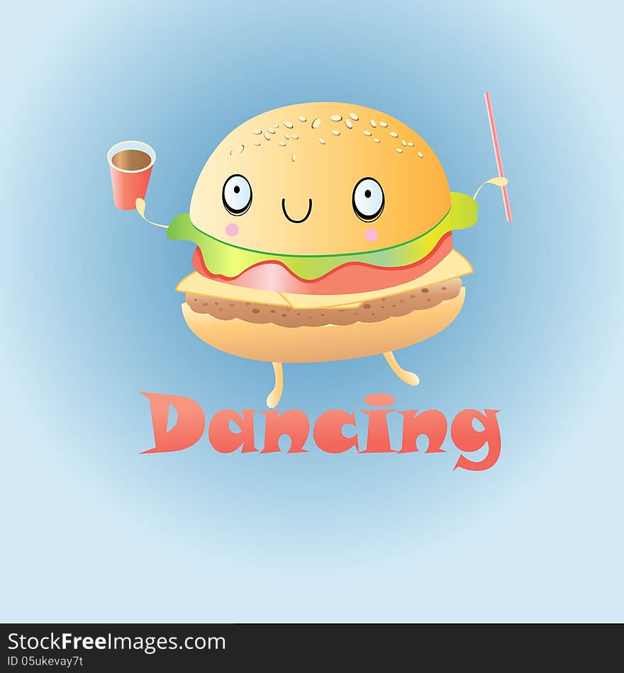 Funny burger