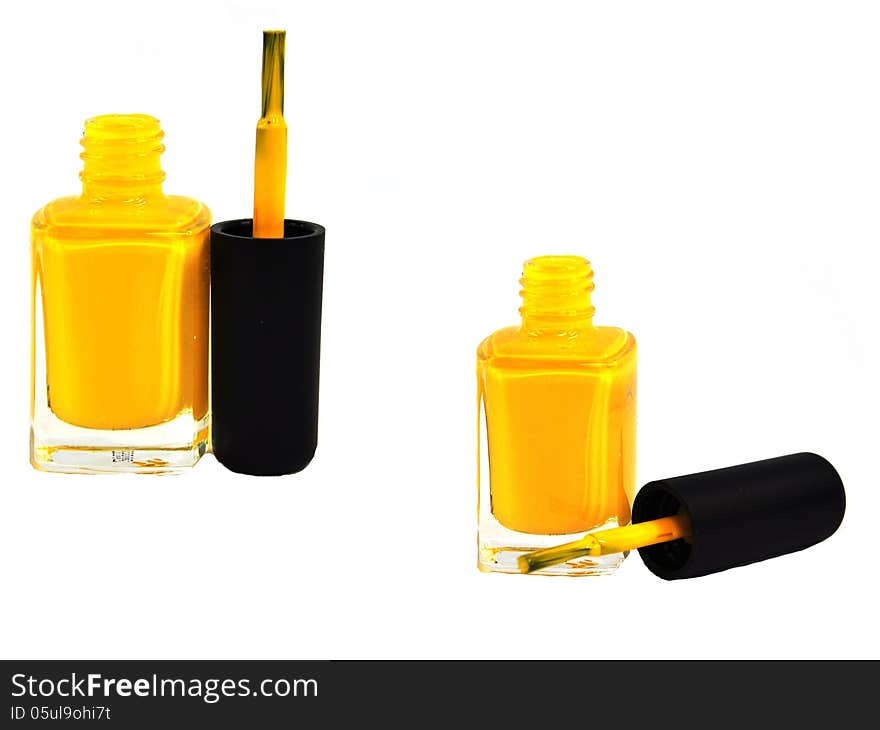 Yellow color of nail polish
