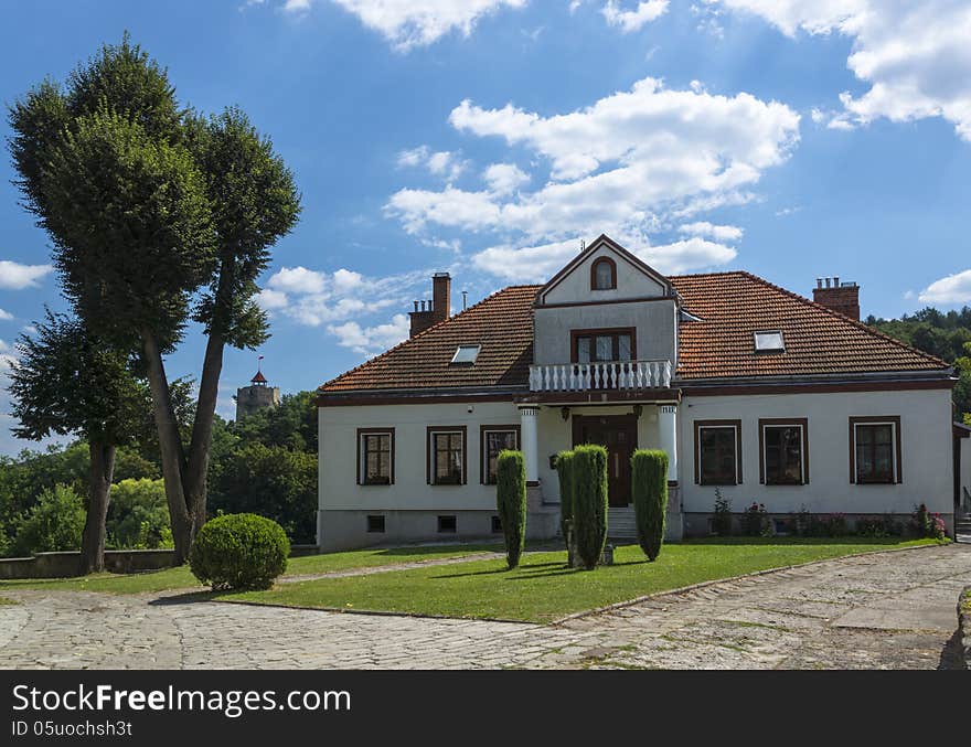 Little Manor House somewhere in Poland . In the small town.