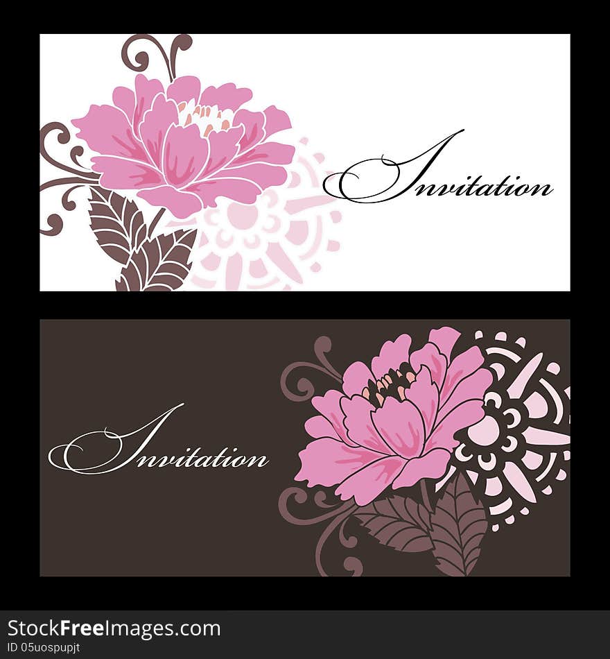 Vector summer background with flowers. Vector summer background with flowers