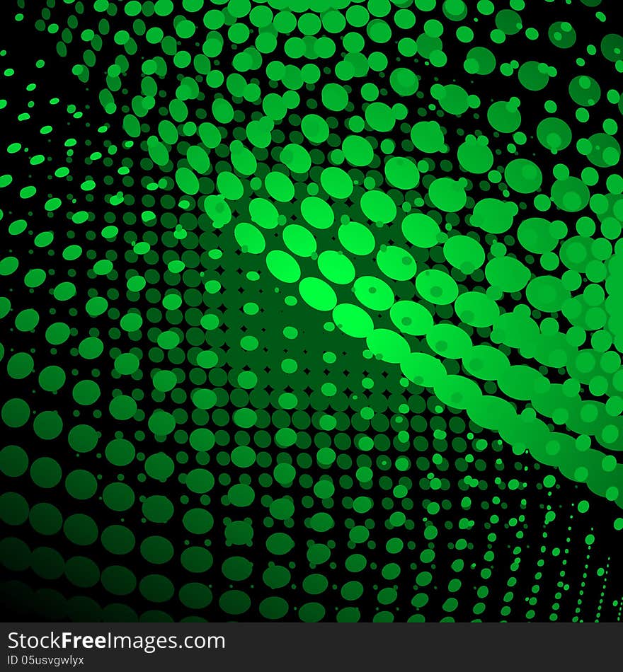 Abstract background with halftones. Vector