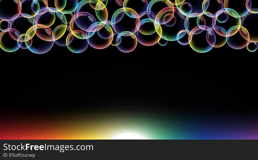 Rainbow bubbles