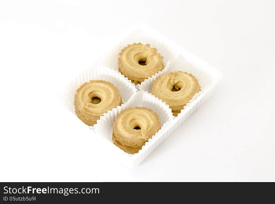 Cookies isolated on white background