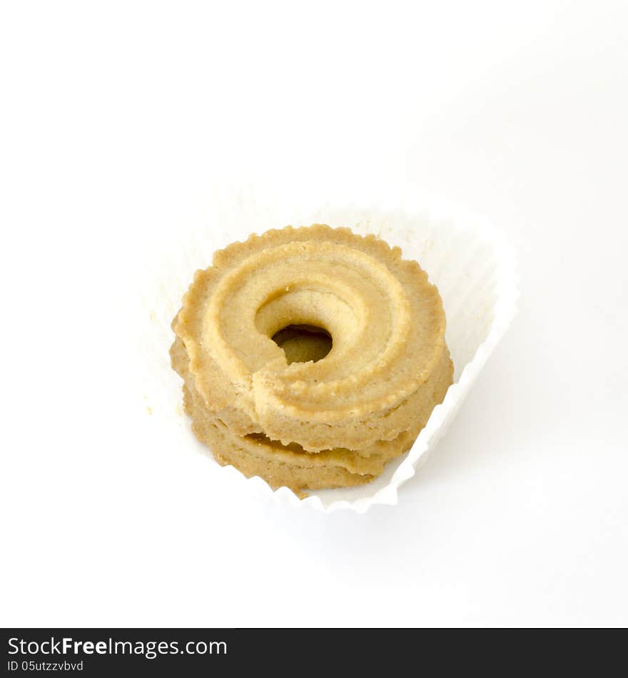 Cookies isolated on white background