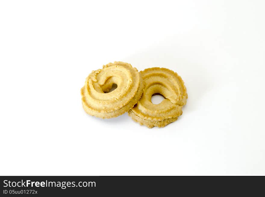 Cookies isolated on white background