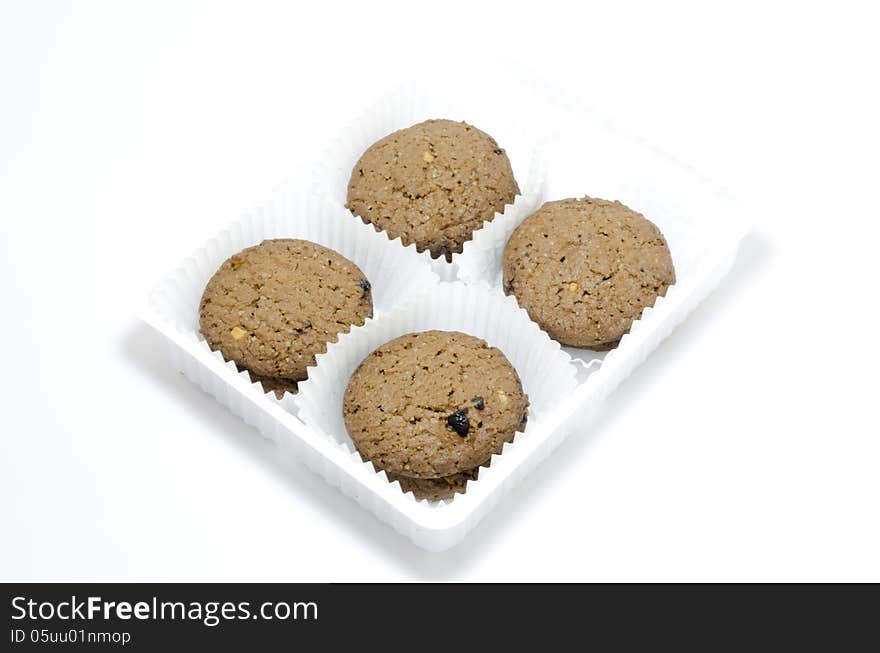 Cookies isolated on white background