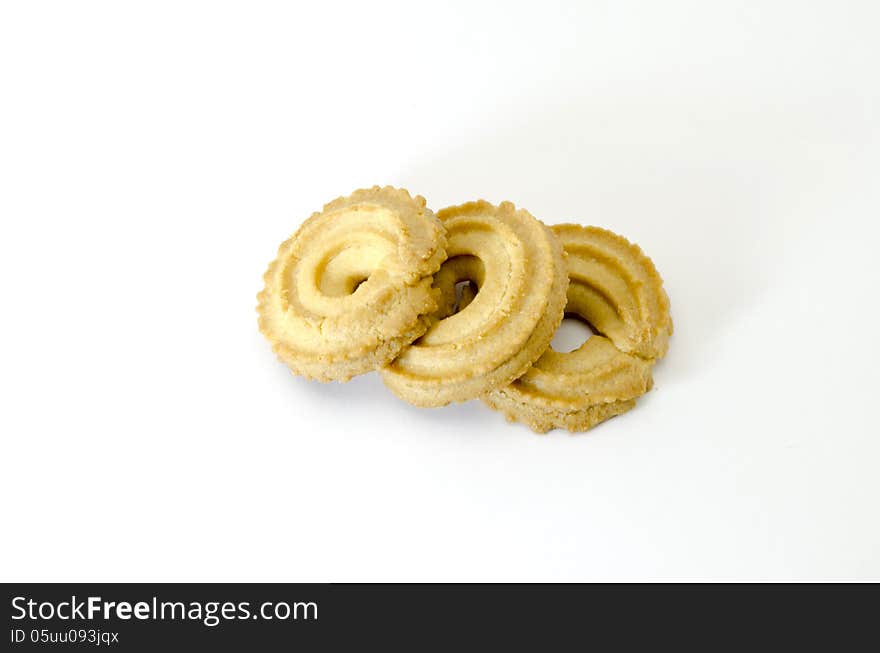 Cookies isolated on white background