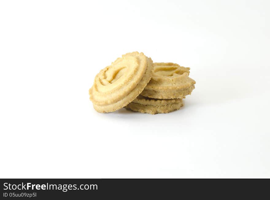 Cookies isolated on white background