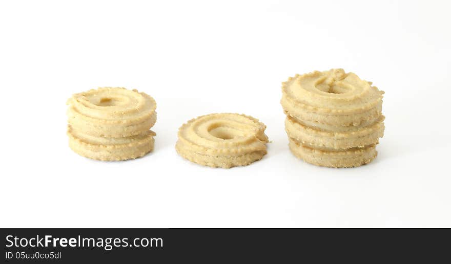 Cookies isolated on white background