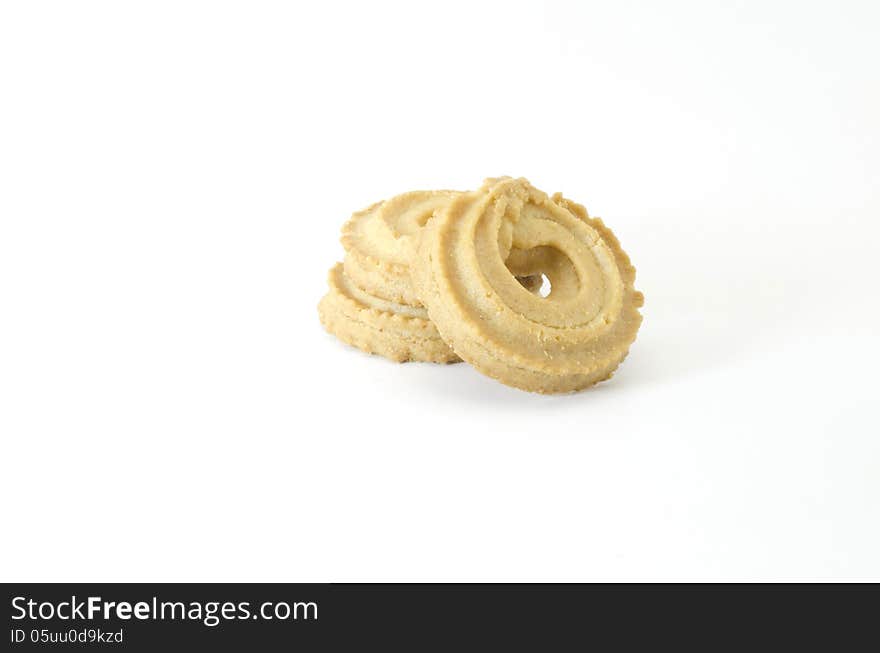 Cookies isolated on white background