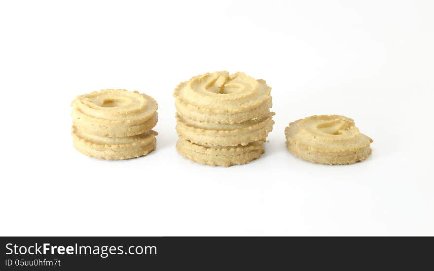 Cookies isolated on white background