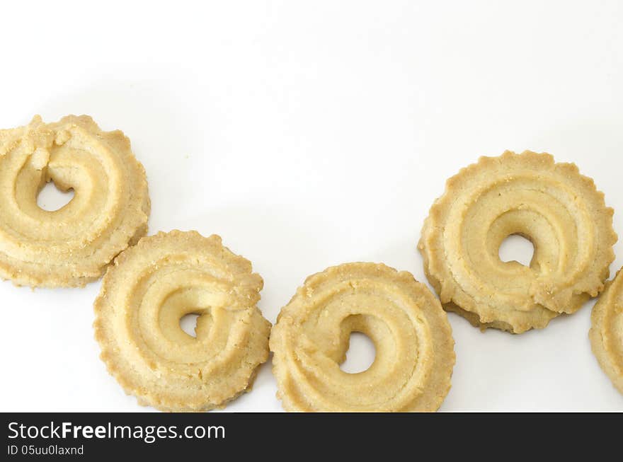 Cookies isolated on white background