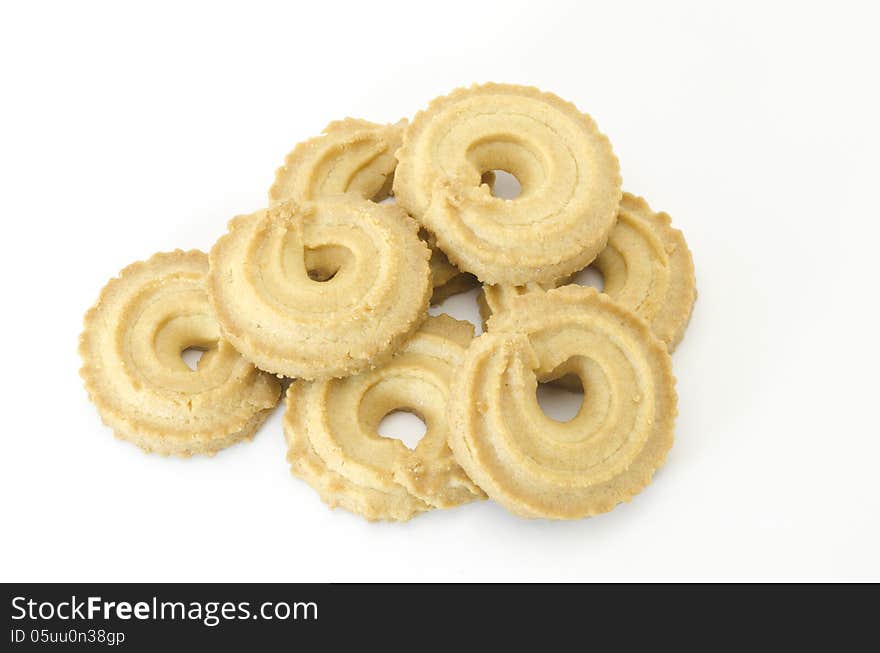 Cookies isolated on white background