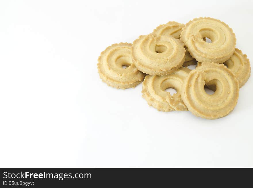 Cookies isolated on white background