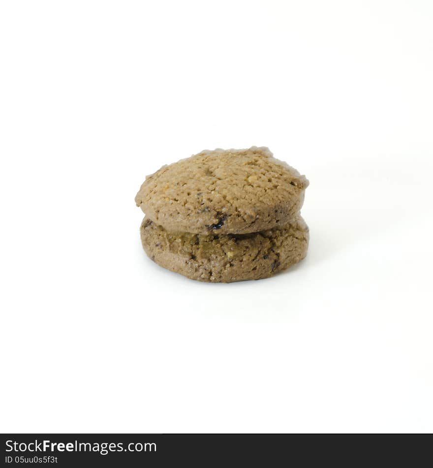 Cookies isolated on white background