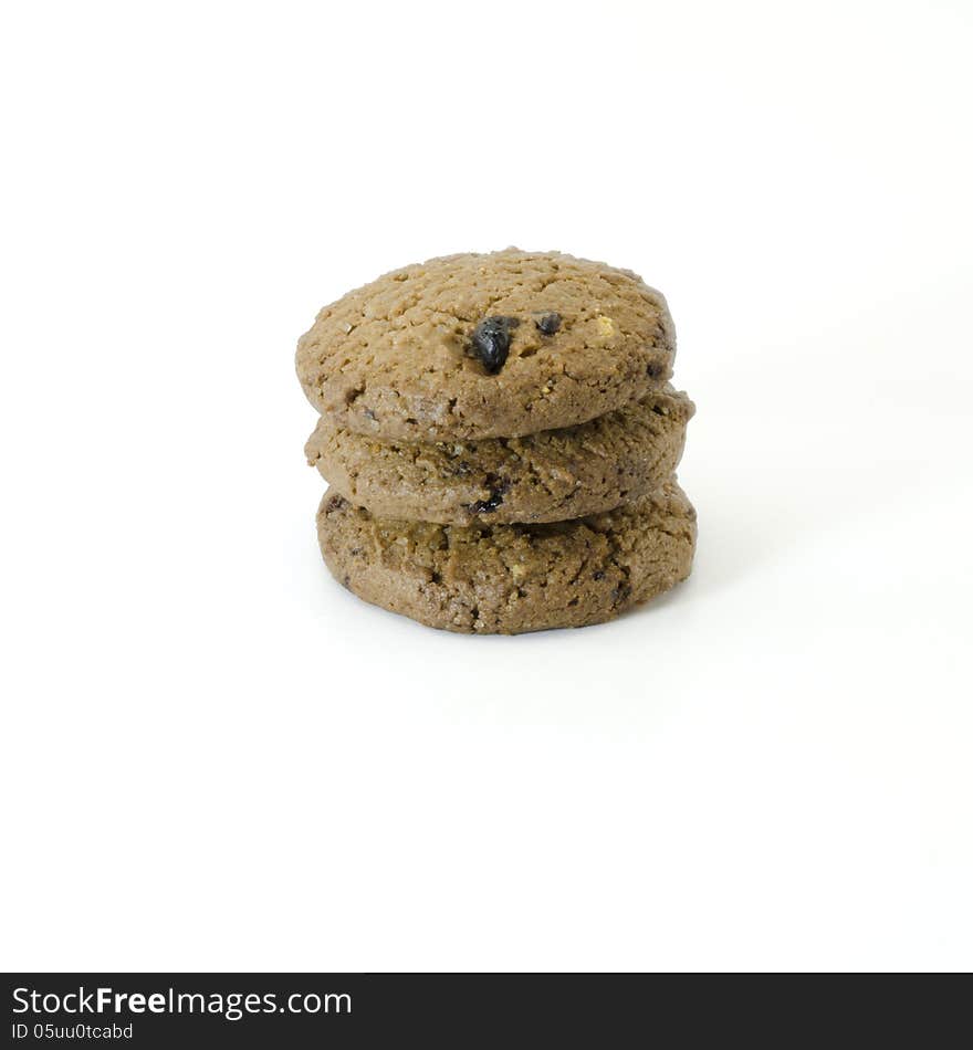 Cookies isolated on white background