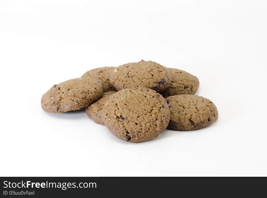 Cookies isolated on white background