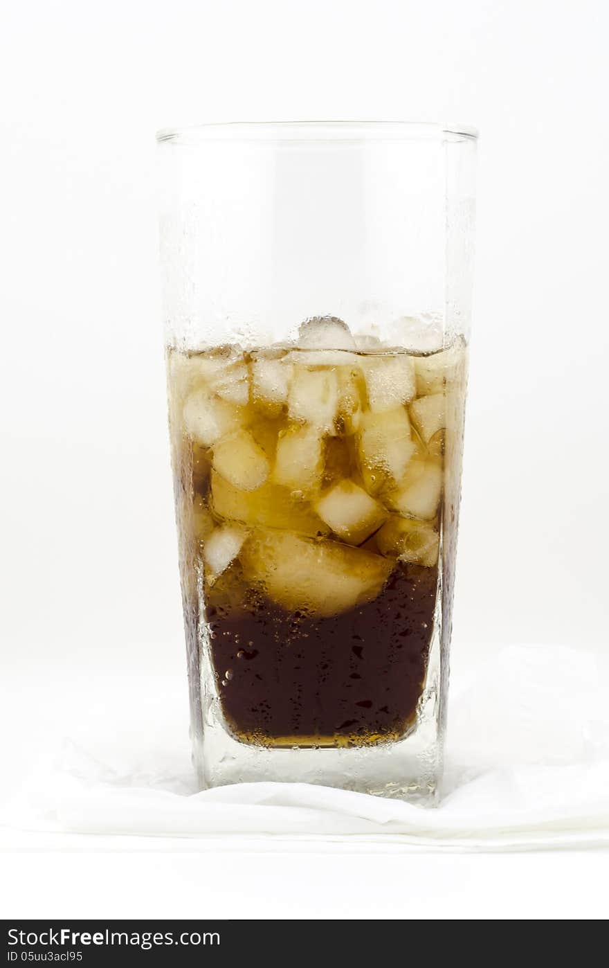 Soft drink on white background. Soft drink on white background