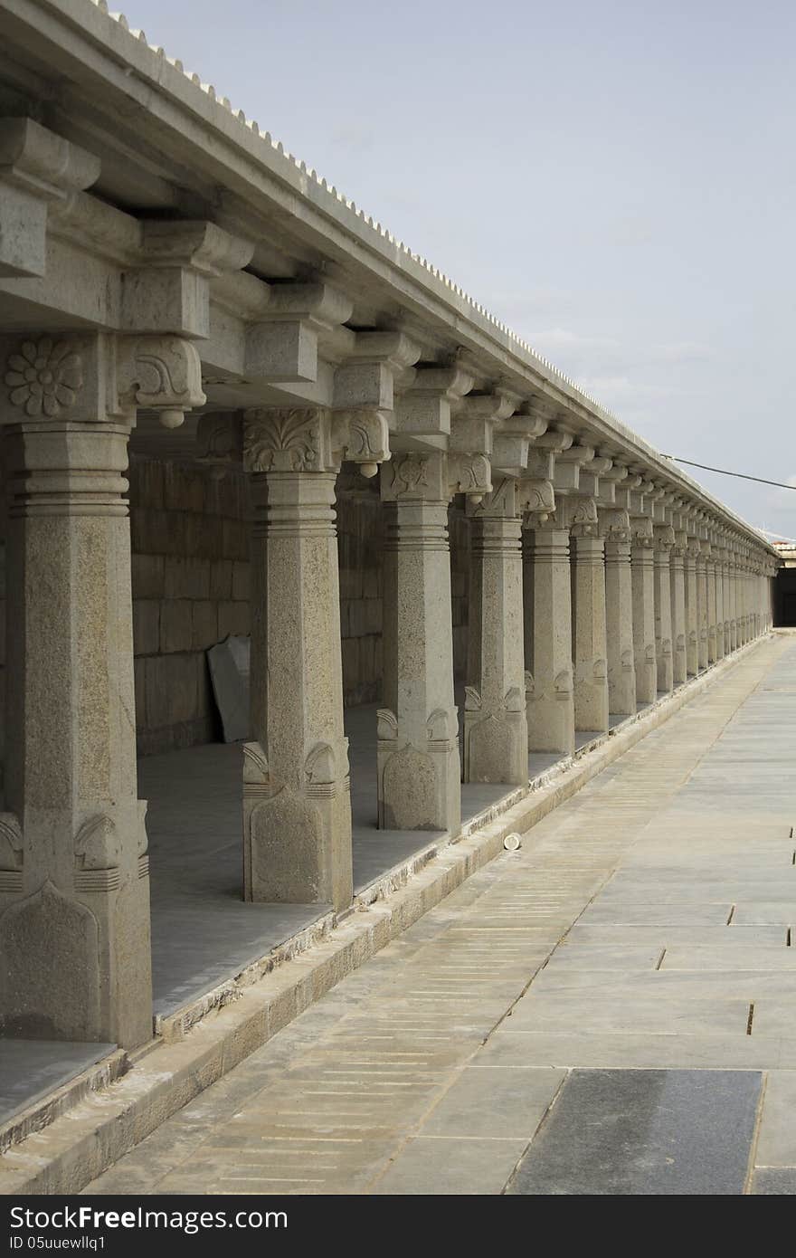 Inside view of Indian Temple