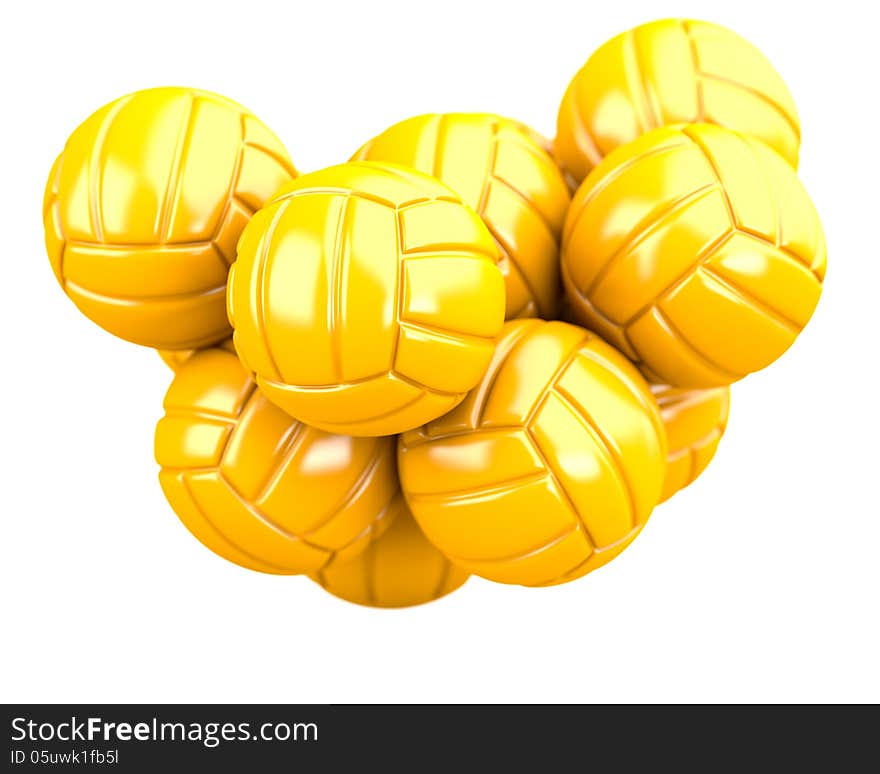 Golden valleyballs