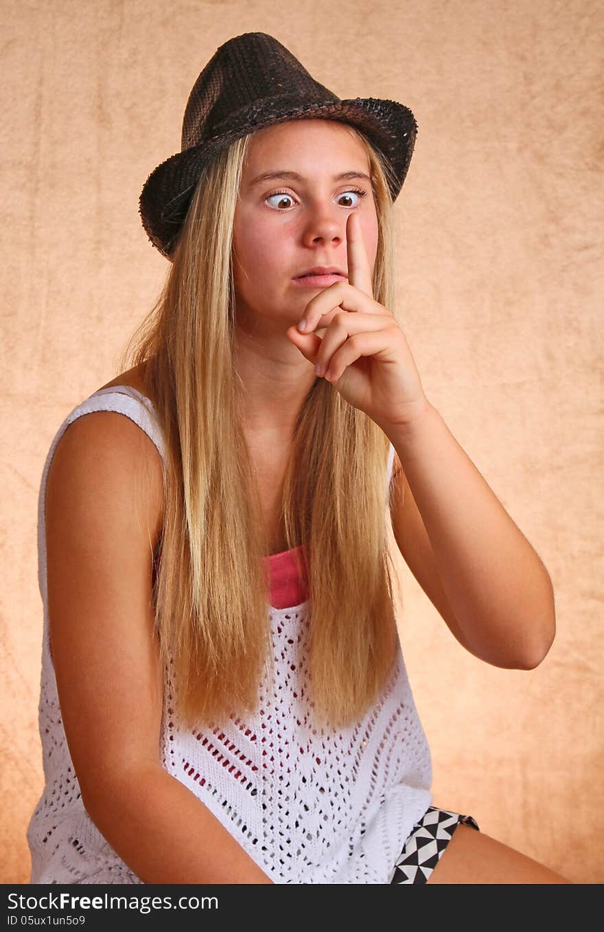 Young Girl With Hat