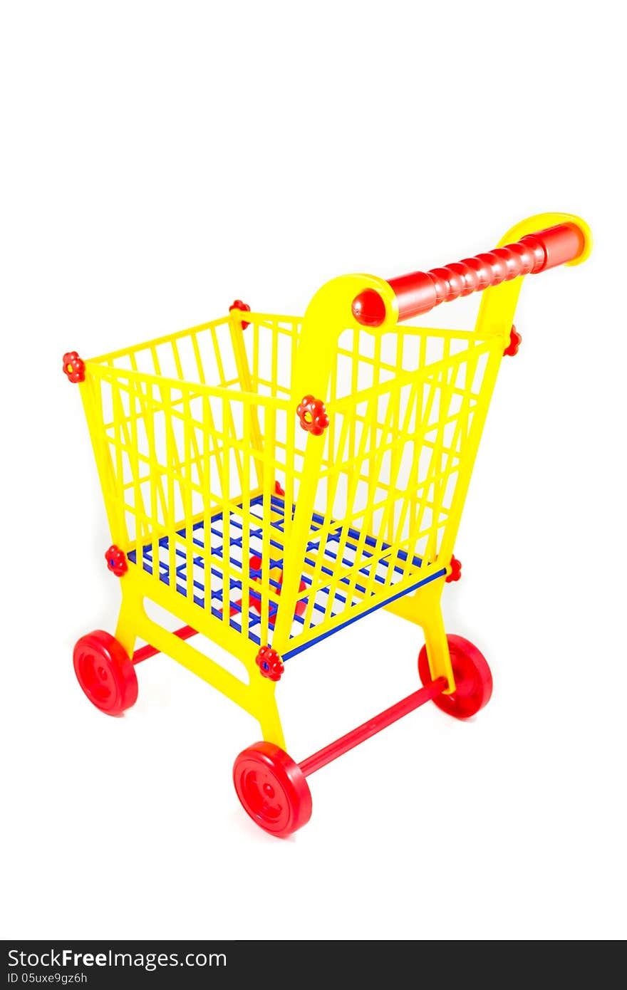 Plastic shopping cart