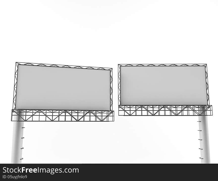 Two Blank Billboards