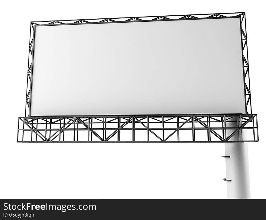 Blank billboard